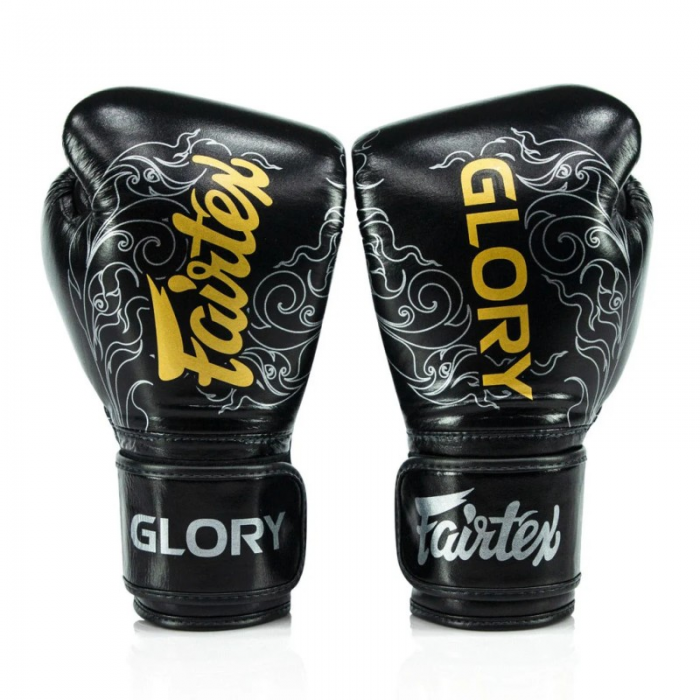 Боксови Ръкавици - Fairtex Glory BGVG3 Boxing Gloves - Black/Silver